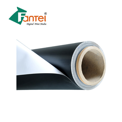 Brillant noir imperméable de la bannière 340gsm 200D300D de PVC Blockout haut